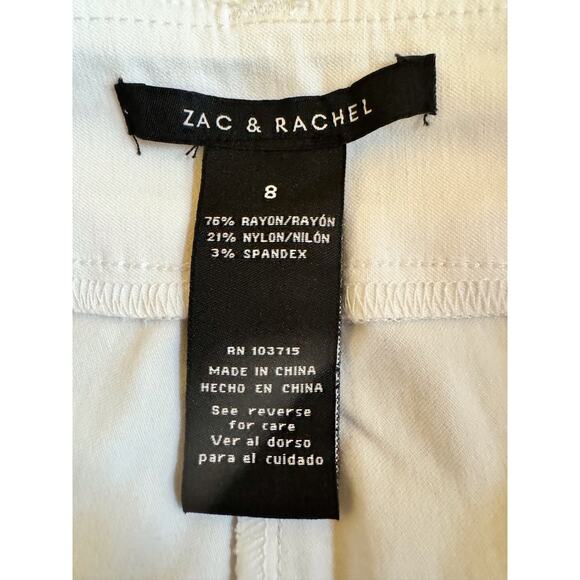 Women's Zac & Rachael W hite pants Size 8 - Picture 3 of 3